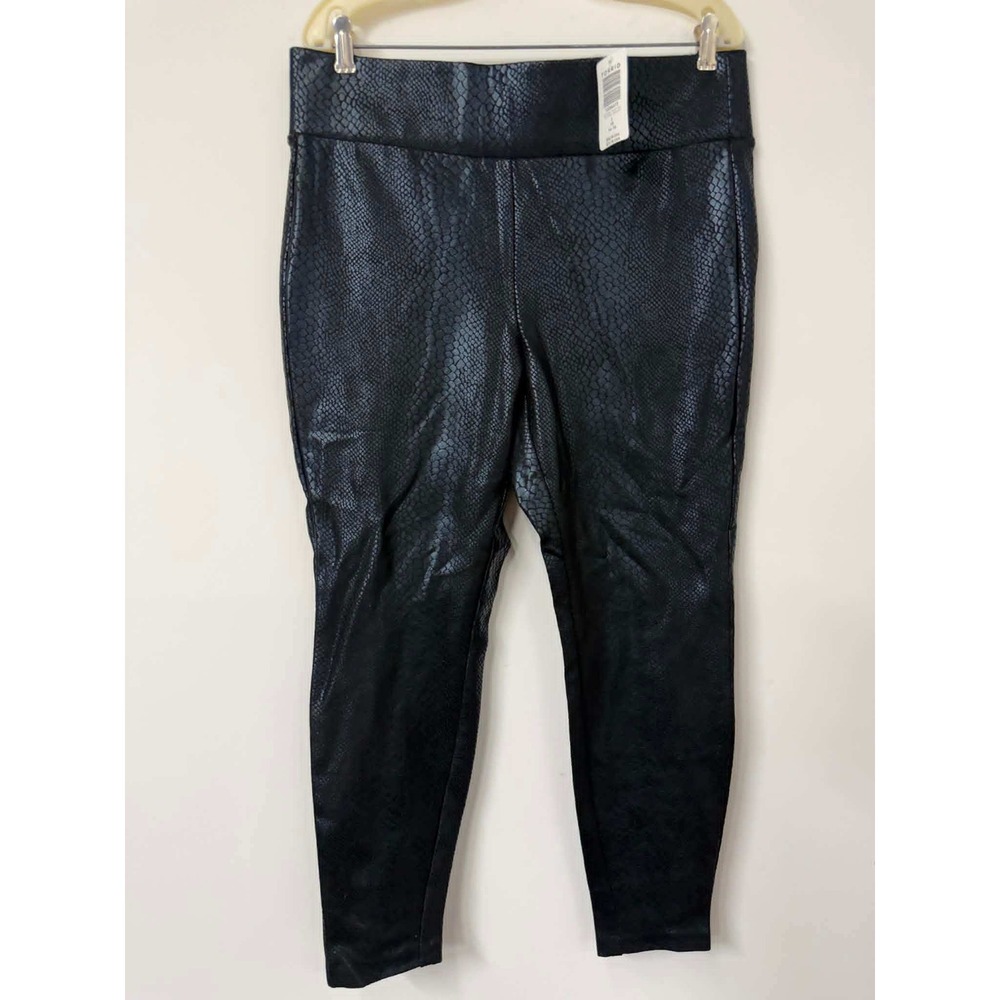 New Torrid 1X 14-16 Tonal Snake Pixie‎ Skinny Leggings High Rise Snakeskin Pants